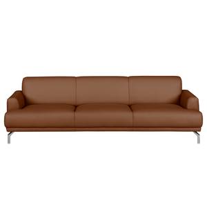 Sofa Sisto I (3-Sitzer) Echtleder Echtleder - Mittelbraun