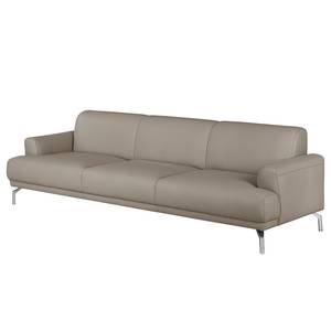 Sofa Sisto I (3-Sitzer) Echtleder Sandgrau