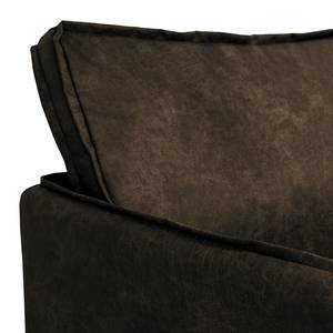 Fauteuil Southwell antieke leerlook - Bruingrijs