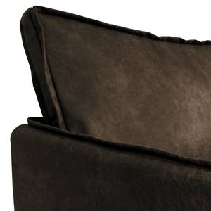 Fauteuil Southwell antieke leerlook - Bruingrijs