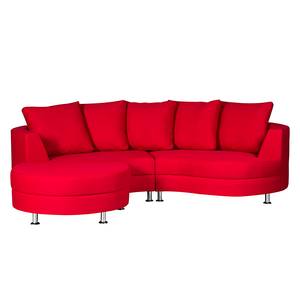 Sofa Sunset (inkl. Hocker) Webstoff Rot