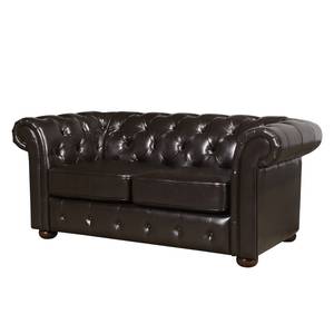 Sofa Taunton (2-Sitzer) Echtleder - Dunkelbraun