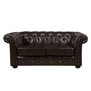 Sofa Taunton (2-Sitzer) Echtleder - Dunkelbraun