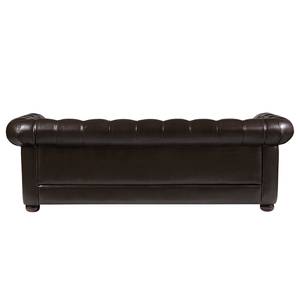 Sofa Taunton (3-Sitzer) Echtleder - Dunkelbraun