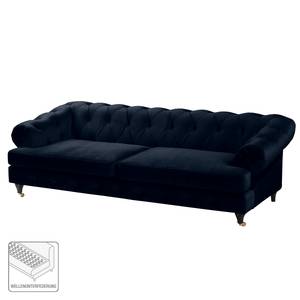 Sofa Thory (3-Sitzer) Samt - Dunkelblau