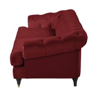 Sofa Thory (3-Sitzer) Samt - Rot