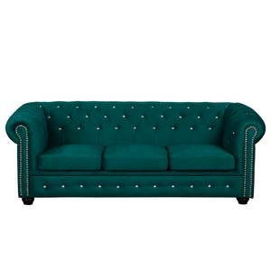 Sofa Torquay I (3-Sitzer) Microfaser Petrol