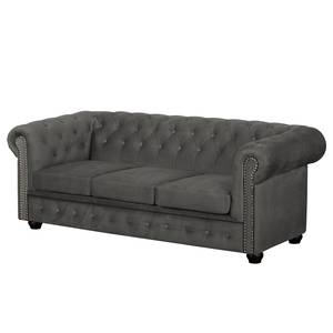 Sofa Torquay II (3-Sitzer) Microfaser Grau