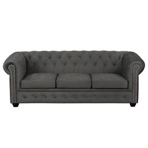 Sofa Torquay II (3-Sitzer) Microfaser Grau