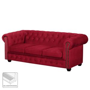 Sofa Torquay II (3-Sitzer) Microfaser Rot