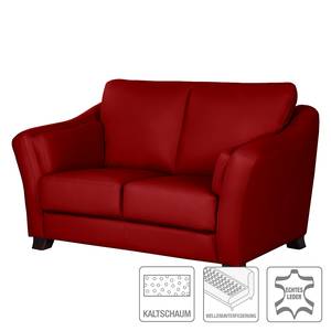 Sofa Toucy (2-Sitzer) Echtleder Echtleder - Rot