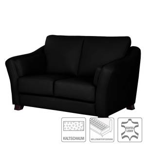 Sofa Toucy (2-Sitzer) Echtleder Echtleder - Schwarz