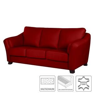 Sofa Toucy (3-Sitzer) Echtleder Rot
