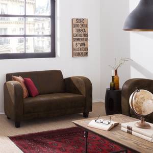 Sofa Tullow (2-Sitzer) Antiklederoptik Braun