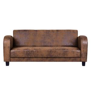 Sofa Tullow (3-Sitzer) Antiklederoptik Braun