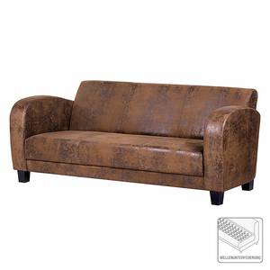 Sofa Tullow (3-Sitzer) Antiklederlook Braun