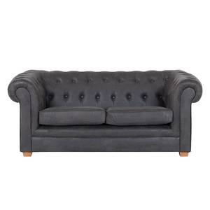 Sofa Upperclass (2-Sitzer) Microfaser Dunkelbraun