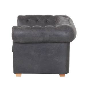 Sofa Upperclass (2-Sitzer) Microfaser Dunkelbraun