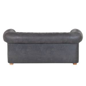 Sofa Upperclass (2-Sitzer) Microfaser Dunkelbraun