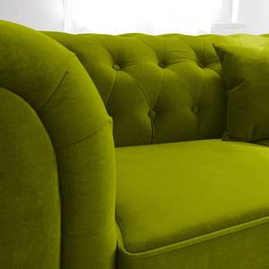 Canapé Upperclass (2 places) Velours - Vert - Sans coussin