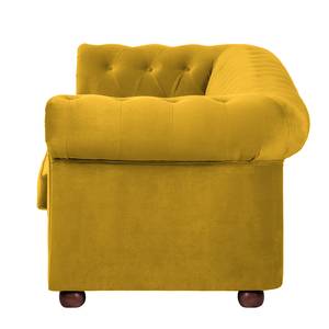 Canapé Upperclass (2 places) Velours - Jaune - Sans coussin