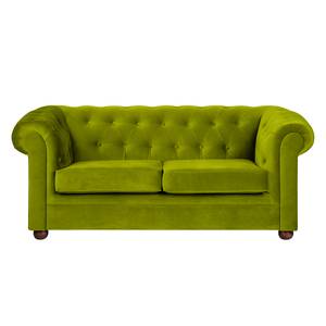 Sofa Upperclass (2-Sitzer) Samt Grün - Ohne Kissen