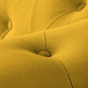 Sofa Upperclass (2-Sitzer) Samt Samtstoff - Gelb - 4 Kissen