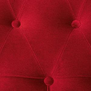 Sofa Upperclass (2-Sitzer) Samt Rot - Ohne Kissen
