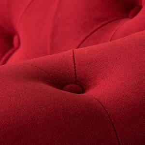 Canapé Upperclass (2 places) Velours - Rouge - Sans coussin