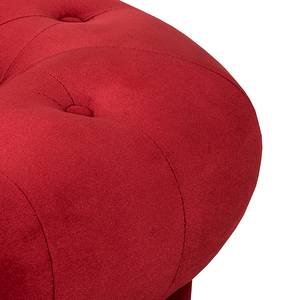 Canapé Upperclass (2 places) Velours - Rouge - Sans coussin