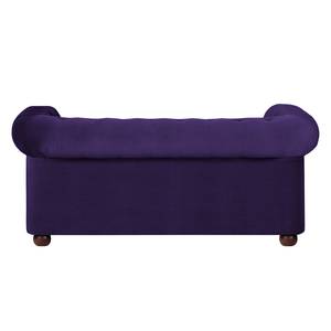 Sofa Upperclass (2-Sitzer) Samt Samtstoff - Violett - Ohne Kissen