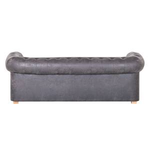 Sofa Upperclass (3-Sitzer) Microfaser Dunkelbraun