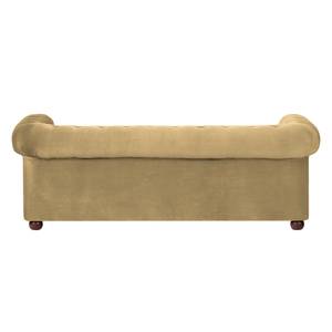 Sofa Upperclass (3-Sitzer) Samt Samtstoff - Beige - Ohne Kissen