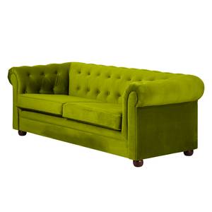 Sofa Upperclass (3-Sitzer) Samt Grün - Ohne Kissen