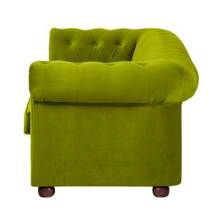 Canapé Upperclass (3 places) Velours - Vert - Sans coussin