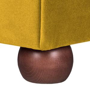 Sofa Upperclass (3-Sitzer) Samt Samtstoff - Gelb - 4 Kissen