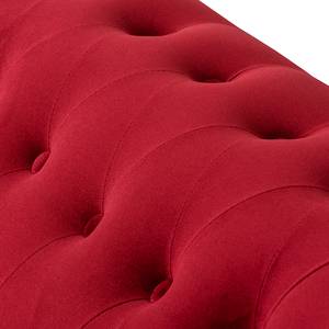 Sofa Upperclass (3-Sitzer) Samt Samtstoff - Rot - 4 Kissen