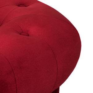 Sofa Upperclass (3-Sitzer) Samt Samtstoff - Rot - 4 Kissen