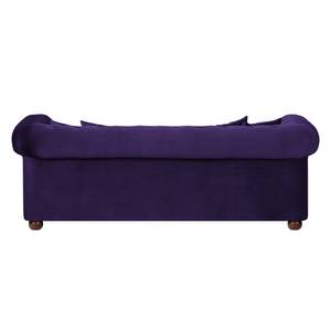 Sofa Upperclass (3-Sitzer) Samt Samtstoff - Violett - 4 Kissen