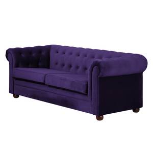 Sofa Upperclass (3-Sitzer) Samt Violett - Ohne Kissen
