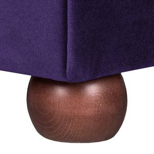 Canapé Upperclass (3 places) Velours - Mauve - Sans coussin