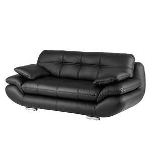 Sofa Vannes (2-Sitzer) Kunstleder Schwarz