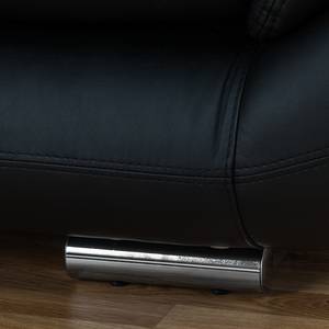 Sofa Vannes (2-Sitzer) Kunstleder Schwarz