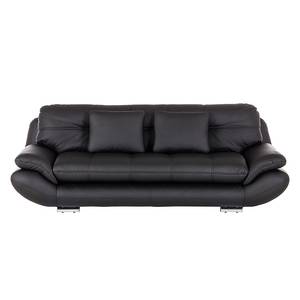 Sofa Vannes (3-Sitzer) Kunstleder Schwarz