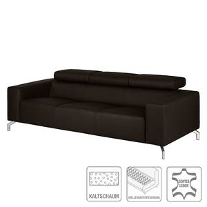 Sofa Varberg (3-Sitzer) Echtleder Dunkelbraun