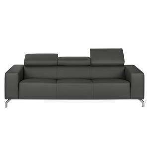 Sofa Varberg (3-Sitzer) Echtleder Echtleder - Dunkelgrau