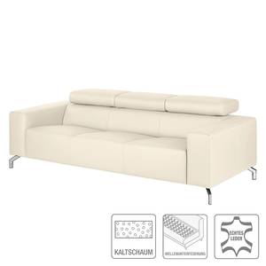 Sofa Varberg (3-Sitzer) Echtleder Echtleder - Weiß