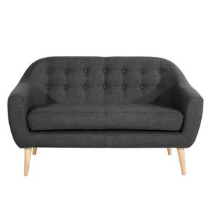 Sofa Viniani (2-Sitzer) Flachgewebe Hellanthrazit