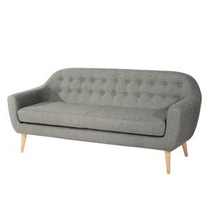 Sofa Viniani (3-Sitzer) Flachgewebe Platin