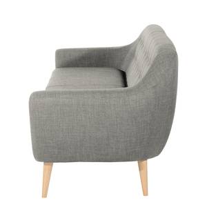 Sofa Viniani (3-Sitzer) Flachgewebe Platin